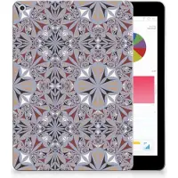 B2Ctelecom Apple iPad 9.7 2018 | 2017 Tablet Back Cover Flower Tiles