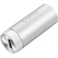 ORICO USB-A en USB-C naar RJ45 Gigabit (v) Ethernet Adapter - Met twee Aansluitkabels - Rond - Alumi