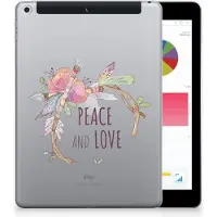 B2Ctelecom Apple iPad 9.7 2018 | 2017 Tablet Back Cover Boho Text