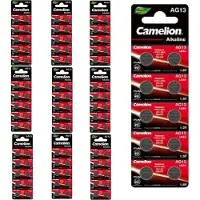 Camelion AG13/LR44/76A/V13GA/A76 1.5v Alkaline knoopcel batterij - 100 Stuks (10 Blisters a 10St)