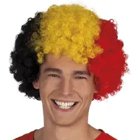 Boland 12 stuks: Pruik Afro - Belgie