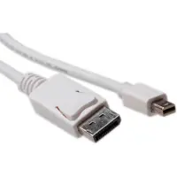 ACT Mini DisplayPort - DisplayPort kabel - versie 1.2 (4K 60 Hz) - UL / wit - 0,50 meter