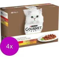 Gourmet Gold Multipack - Kattenvoer - 4 x Vleesmix Vlees 12x85 g