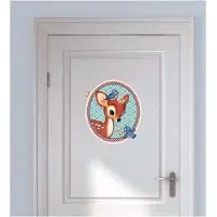 VAN IKKE Muursticker Hertje met vogels XL