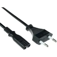 ACT AK5242 230V Stroomkabel Euro/C7 Female Zwart - 3 meter