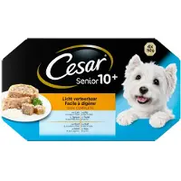 Cesar Hondenvoer - Senior 10+ - Mix in Gelei - Kuipjes - 24x150g