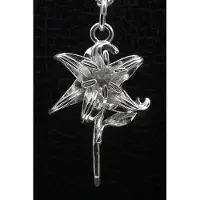 MOOYE ® - Collectie Zilveren Lelie ketting hanger