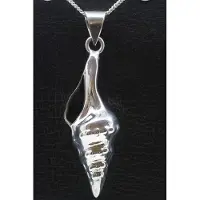 MOOYE ® - Collectie Zilveren Slakkenhuis stekelhoorn ketting hanger