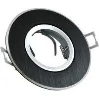 ABC-led Inbouw spot GU10 aluminium rond armatuur zilver/zwart/zilver