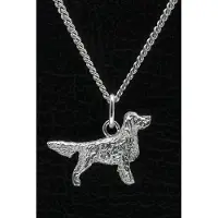 MOOYE ® - Collectie Zilveren Gordon setter ketting hanger - klein