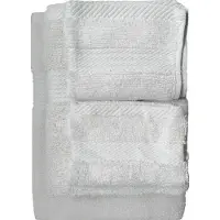 ISleep Terry Badtextiel - Voordeelset (4 Handdoeken + 4 Washandjes) - Licht Grijs