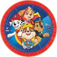 Paw Patrol 16x stuks thema feest borden 23 cm - Kinderverjaardag/kinderfeestje thema borden