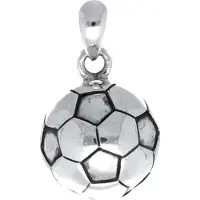 MOOYE ® - Collectie Zilveren Voetbal kettinghanger