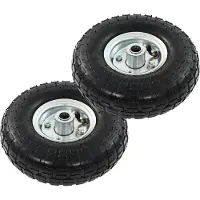 vidaXL Steekwagenwielen 4,10/3,50-4 (260x83) rubber 2 st