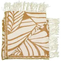 Unique living Plaid Fiore L160B130 Hazelnootbruin (Bruin)
