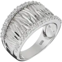Orphelia ZR-3569-1/54 Zilver Ring Satin Zirconium
