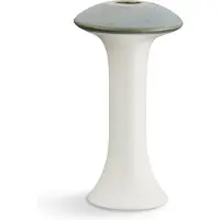 Kähler Design Ahlmann Kandelaar - 16 cm - Donker Groen/Wit