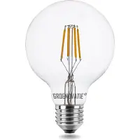 Groenovatie E27 LED Filament Globelamp 4W Warm Wit Dimbaar .