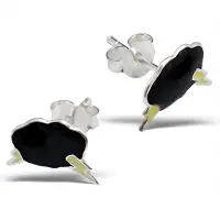 Montebello Princess by Montebello Oorbellen Wolk - Meisjes - 925 Zilver - Epoxy - 11 x 5 mm