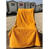 S & LT Badstof Strandlaken Okergeel 100x200 cm.- 100% Katoen - 500 gr/m2