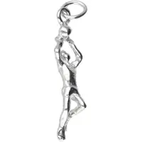 MOOYE ® - Collectie Zilveren Basketballer ketting hanger
