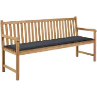 vidaXL Tuinbankkussen 180x50x3 cm oxford stof antracietkleurig