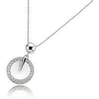 Orphelia ZH-4582 - Ketting met hanger - Zilver 925 - Zirkonia - 45 cm