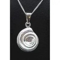 MOOYE ® - Collectie Zilveren Slakkenhuis middel ketting hanger