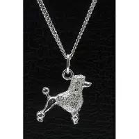 MOOYE ® - Collectie Zilveren Koningspoedel ketting hanger - groot