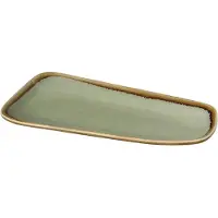Olympia Kiln grote schalen mosgroen 33,5cm, 3(h) x 33,5(b) x 17,5(d)cm