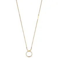Esprit ESNL00012445 Allison - Collier - Ronde open hanger met zirkonia - Roségoud