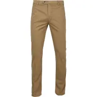 Meyer Modern Fit Chino kameel, Effen
