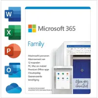 Microsoft 365 Family NL Abonnement 1 jaar