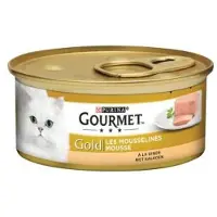 Gourmet Gold Mousse Kalkoen kattenvoer 1 tray 24 blikken