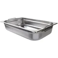Vogue Gastronormbak Vogue, RVS, GN 1/1, 100mm diep, met handvatten