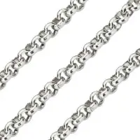 Quoins QK-EN Ketting staal zilverkleurig Jasseron 2,3 mm 70 cm