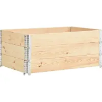 vidaXL Palletopzetranden 3 st 100x150 cm massief grenenhout
