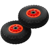 vidaXL Zakkenwagenwielen, 2 stuks. Massief PU, 3.00 - 4 (260 x 85)