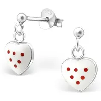 Montebello Princess by Montebello Oorbellen Algazel Long - Meisjes - 925 Zilver - Epoxu - Hart - 7 x 11 mm