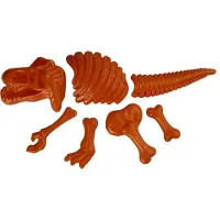 LG-Imports zandvormen dinosaurus 7-delig oranje