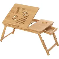 Nancy's Bamboe Bedtafel - Tafeltje - Voor op bed - Ontbijttafel- Laptoptafel