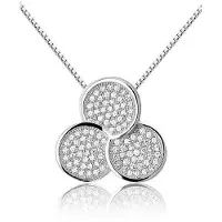 Montebello Ketting Jane - Dames - 925 Zilver - Gerhodineerd - Zirkonia - ?17 mm - 45 cm