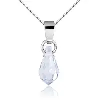 Montebello Ketting Prunus Shade - 925 Zilver - Swarovski - 7x20mm - 42cm