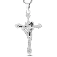 Montebello Ketting Vissen - 316L Staal - Horoscoop - 30x50mm - 60cm