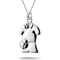 Montebello Ketting Shirt S - 925 Zilver - Sport - 14x27mm - 45cm