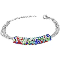 Montebello Armband Aina Multi - 316L Staal - Shamballa - 17+4cm