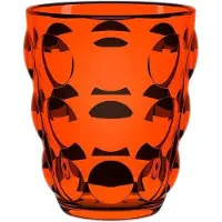 Italesse waterglas Bolle tumbler Colorpro oranje handgemaakt