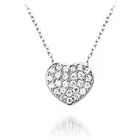 Montebello Ketting My Heart - 925 Zilver Gerhod. - Hart - 11x13mm - 45cm