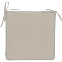 H&S Tuinkussen met lintjes - Polyester - 40x40cm - Beige