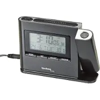 Technoline WT 519 Projectiewekker met radioklok, weergave van de binnentemperatuur en datumweergave, 1 stuks verpakking